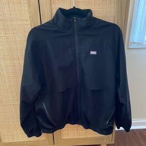 Figs Sydney Scrub Jacket in Black